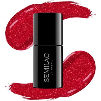 SEMILAC UV Gel Polish 30 Glitter Red