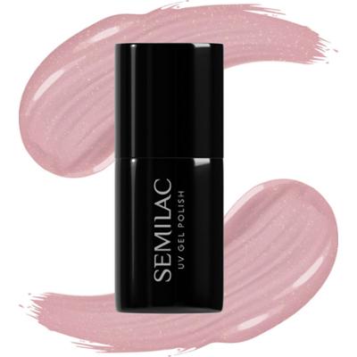 SEMILAC UV Gel Polish 381 Shimmer Stone Pink Diamond