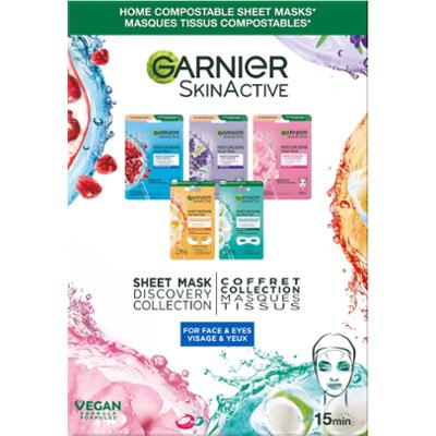 Garnier SkinActive Tissue Mask Discovery Collection for Face & Eyes fo