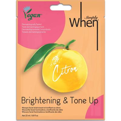 When When Vegan Citron Brightening & Tone Up Mask 23 g - maseczka do t