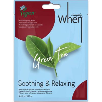 When When Vegan Green Tea Soothing & Relaxing Mask 23 g - maseczka do