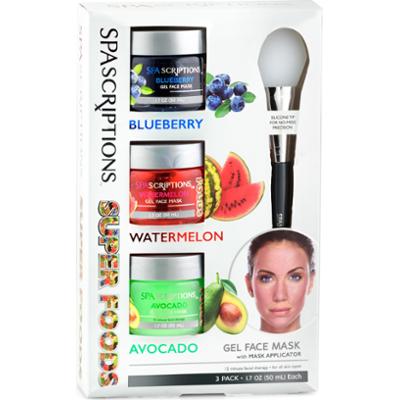 SpaScriptions Super foods Masks, Blueberry, Watermelon, Avocado