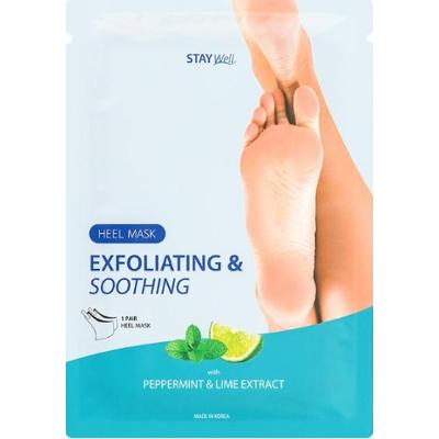 Stay Well Exfoliating & Soothing Heel Mask Peppermint & Lime