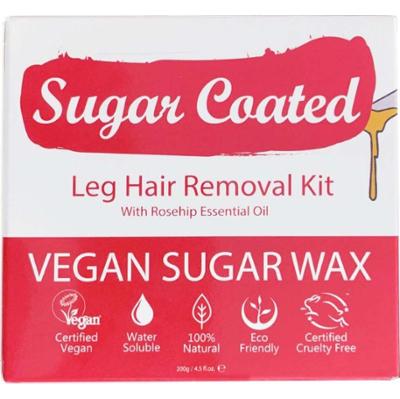 Sugar Coated Leg Hair Removal Kit With Rosehip Essential Oil 200 g