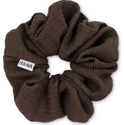 SUI AVA Ea Zig-Zag Scrunchie Chocolate