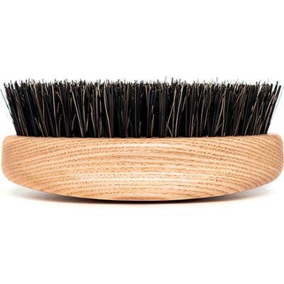 Tek Oval Military Style Hair/Beard Brush With Wild Boar Bristles And N