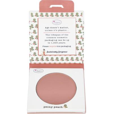 the Balm Sustainably Gorgeous Botanical Blush Single Blush Peony Peach