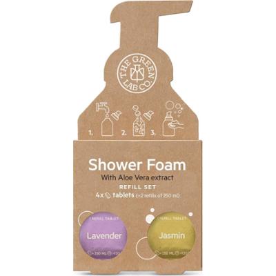 The Green Lab Co. Refill Shower Foam Lavender & Jasmin 4x125ml