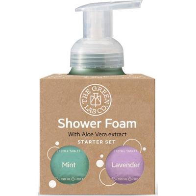 The Green Lab Co. Starter Set Shower Foam Mint & Lavendel 2x125ml
