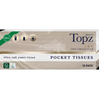 Topz Premium Pocket Tissues 10x10-pack