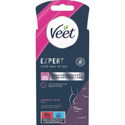 Veet Veet Easy Gelwax Face - paski z woskiem do depilacji twarzy dla s