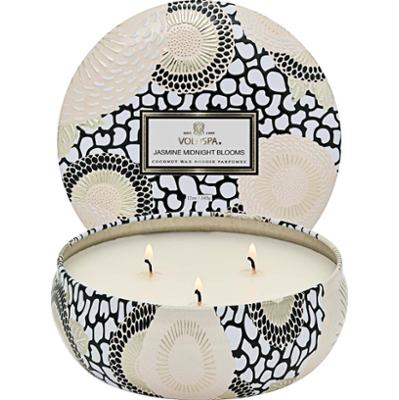 Voluspa Jasmine Midnight Blooms Japonica 3-Wick Tin Candle 40h 340 g