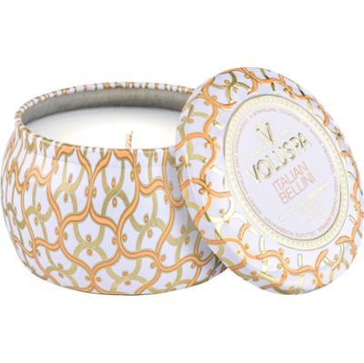 Voluspa Italian Bellini Maison Blanc Decorative Tin Candle 25h