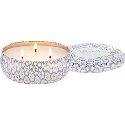 Voluspa Maison Blanc Mountain Lavender & Chamomile 3-wick Tin Candle 4