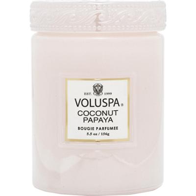 Voluspa Coconut Papaya Mini Glass Jar