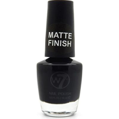 W7 Nail Polish Matte Finish 55 Black