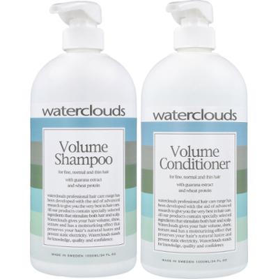 Waterclouds Volume Shampoo 1000 ml & Conditioner 1000 ml