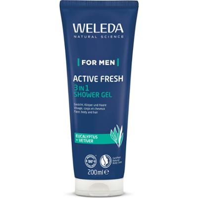 Weleda For Men Active Fresh 3in1 Shower Gel 200 ml