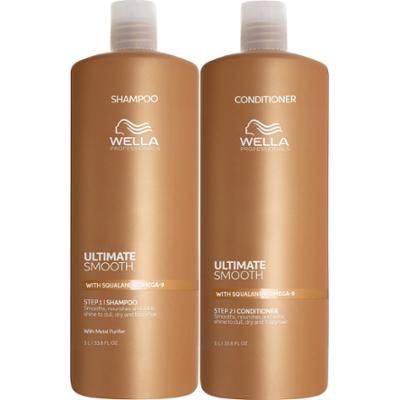 Wella Professionals Ultimate Smooth  Shampoo 1000 ml & Conditioner 100