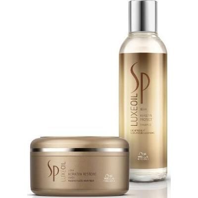 Wella Professionals SP Wella Luxeoil Keratin Protect Shampoo + Mask