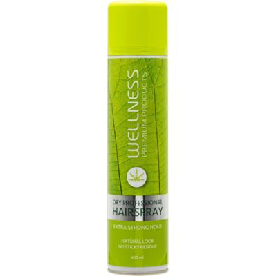 Wellness Premium Products Dry Professional Hairspray Extra Strong Hold