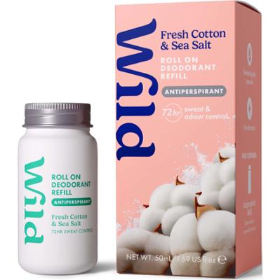 Wild Deo Roll On Refill Fresh Cotton Sea Salt 50 ml