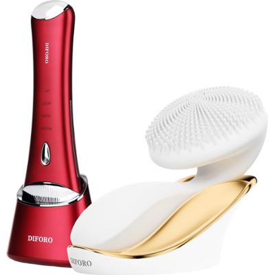 Zestaw Diforo 2 w 1 Peeling Rives i Szczoteczka Arum White Silver