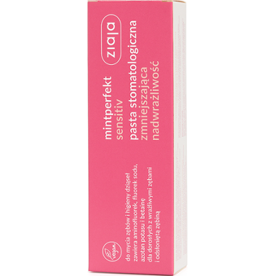sensitiv pasta stomatologiczna zmniejszająca nadwrażliwość Ziaja