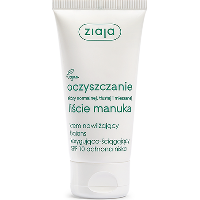 krem nawilżający balans korygująco-ściągający SPF 10 ochrona niska Ziaja