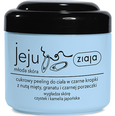 cukrowy peeling do ciała w czarne kropki Ziaja