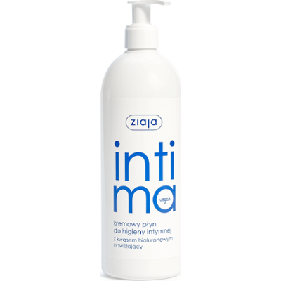 kremowy płyn do higieny intymnej z kwasem hialuronowym Ziaja