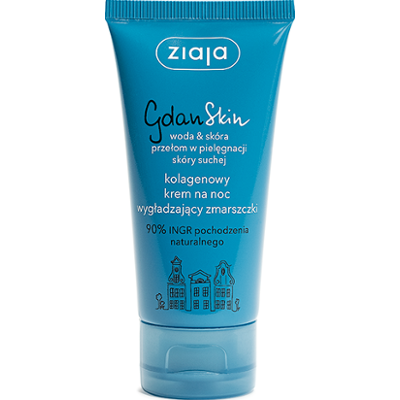 kolagenowy krem na noc wygładzający zmarszczki Ziaja