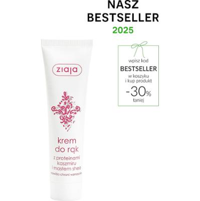 krem do rąk z proteinami kaszmiru i masłem shea Ziaja