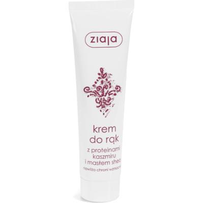 krem do rąk z proteinami kaszmiru i masłem shea Ziaja