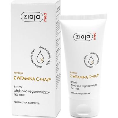 kuracja z witaminą C+HA/P krem głęboko regenerujący na noc Ziaja