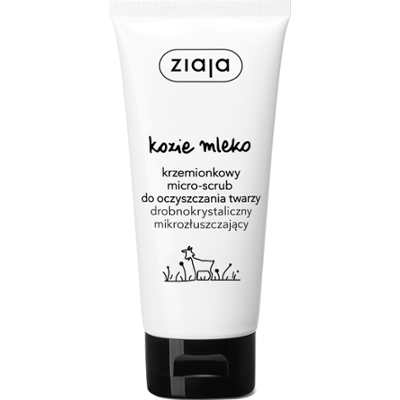 krzemionkowy micro-scrub do oczyszczania twarzy drobnokrystaliczny mikrozłuszczający Ziaja