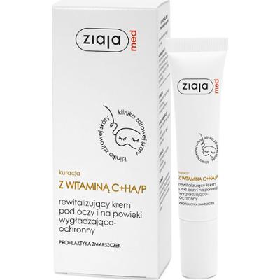 kuracja z witaminą C+HA/P rewitalizujący krem pod oczy i na powieki wygładzająco-ochronny Ziaja