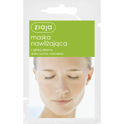 maska nawilżająca z glinką zieloną Ziaja