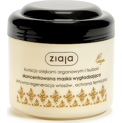 kuracja olejkami arganowym i tsubaki skoncentrowana maska wygładzająca Ziaja