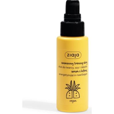shot do twarzy, szyi i dekoltu serum z kofeiną energetyzująco-nawilżające Ziaja