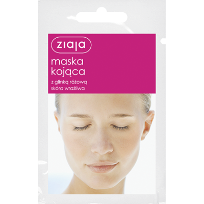 maska kojąca z glinką różową Ziaja