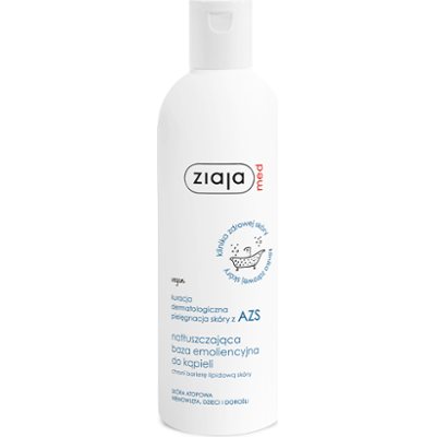 kuracja dermatologiczna pielęgnacja skóry z AZS natłuszczająca baza emoliencyjna do kąpieli Ziaja