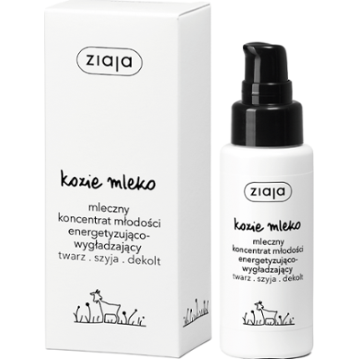 mleczny koncentrat młodości energetyzująco-wygładzający Ziaja