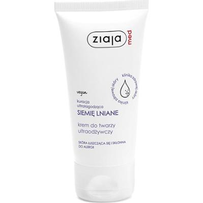 kuracja ultrałagodząca siemię lniane krem do twarzy ultraodżywczy Ziaja