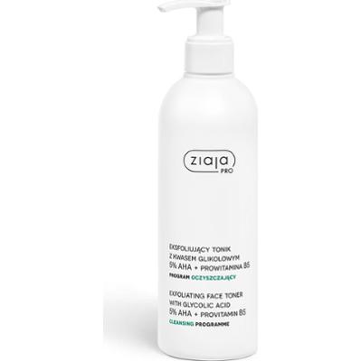 eksfoliujący tonik z kwasem glikolowym 5% aha+prowitamina b5 Ziaja