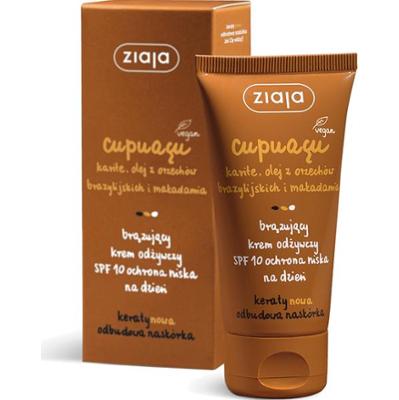 brązujący krem odżywczy SPF 10 ochrona niska na dzień Ziaja