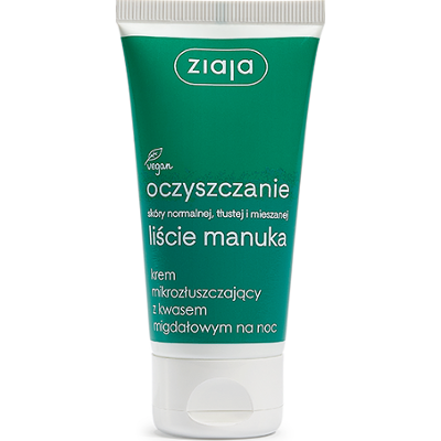 krem mikrozłuszczający z kwasem migdałowym na noc Ziaja