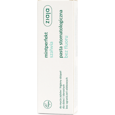 szałwia pasta stomatologiczna bez fluoru Ziaja