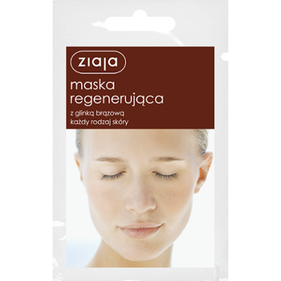 maska regenerująca z glinką brązową Ziaja