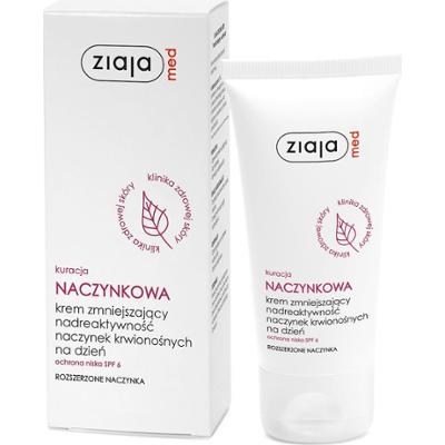 kuracja naczynkowa krem zmniejszający nadreaktywność naczynek krwionośnych na dzień ochrona niska SPF 6 Ziaja